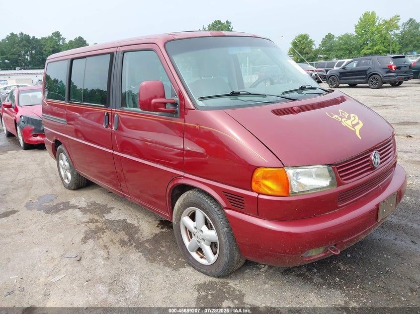 2002 Volkswagen Eurovan VIN WV2MB47022H091884 IAAI salvage auction — NORMAL WEAR, Clear (Virginia), sold $975 on 2026-08-08 (photo 1)