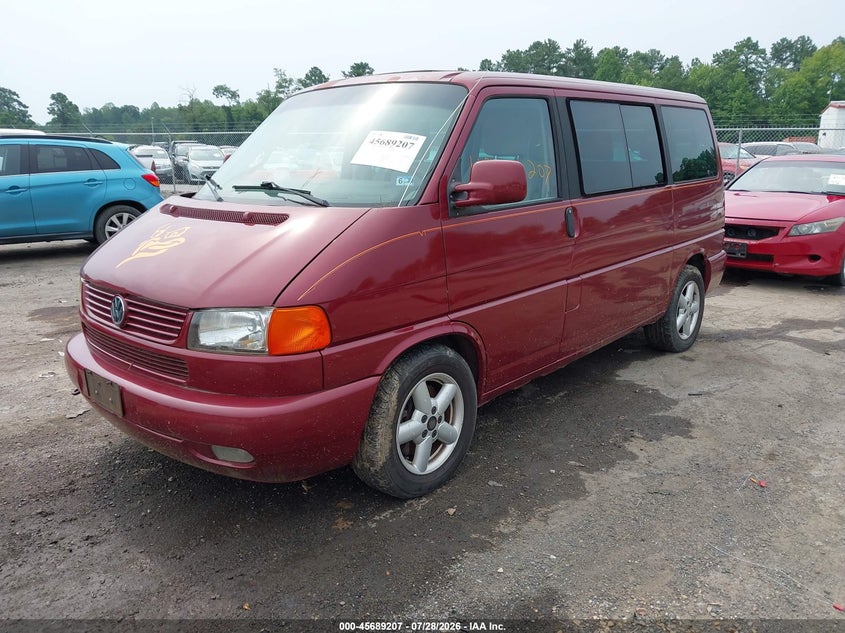 2002 Volkswagen Eurovan VIN WV2MB47022H091884 IAAI salvage auction — NORMAL WEAR, Clear (Virginia), sold $975 on 2026-08-08 (photo 2)