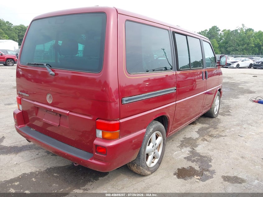 2002 Volkswagen Eurovan VIN WV2MB47022H091884 IAAI salvage auction — NORMAL WEAR, Clear (Virginia), sold $975 on 2026-08-08 (photo 4)