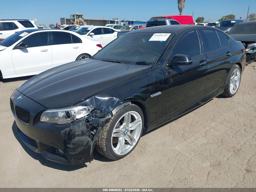 2014 BMW 5er VIN WBA5B1C55ED478943 IAAI salvage auction — LEFT FRONT, Salvage (California), sold $2,950 on 2026-08-03 (photo 2)