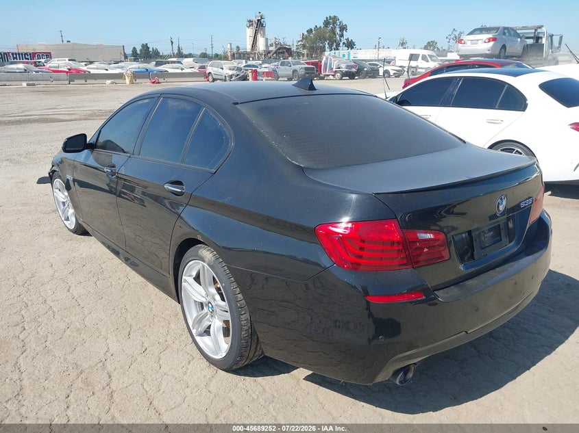 2014 BMW 5er VIN WBA5B1C55ED478943 IAAI salvage auction — LEFT FRONT, Salvage (California), sold $2,950 on 2026-08-03 (photo 3)