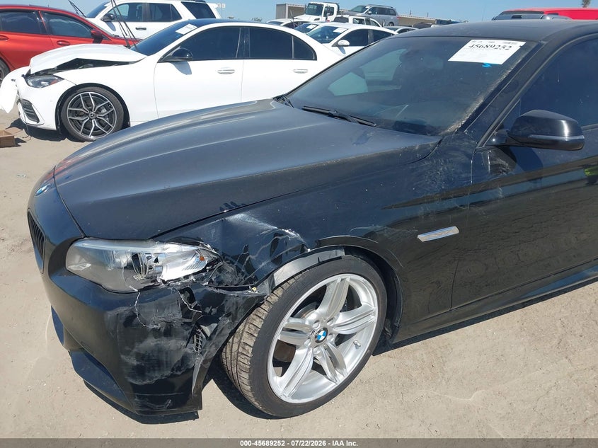 2014 BMW 5er VIN WBA5B1C55ED478943 IAAI salvage auction — LEFT FRONT, Salvage (California), sold $2,950 on 2026-08-03 (photo 6)