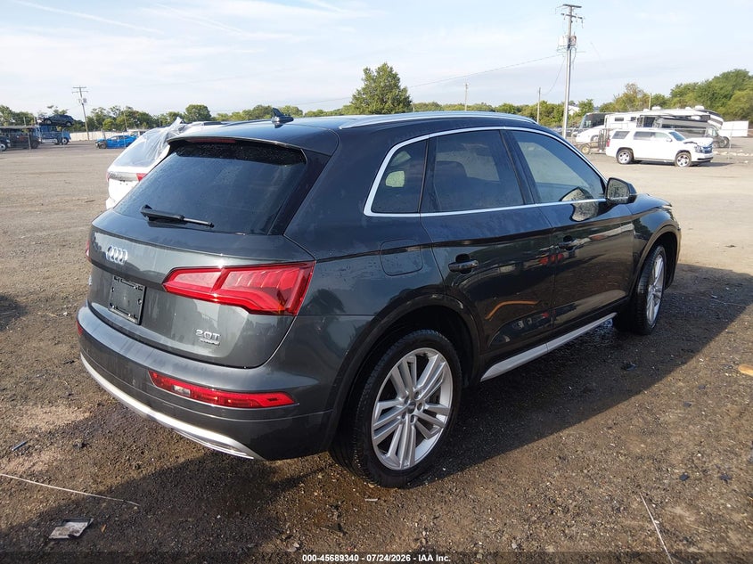 2018 Audi Q5 VIN WA1CNAFY1J2215999 IAAI salvage auction — FRONT END, Wait Title, sold $7,000 on 2026-08-25 (photo 4)