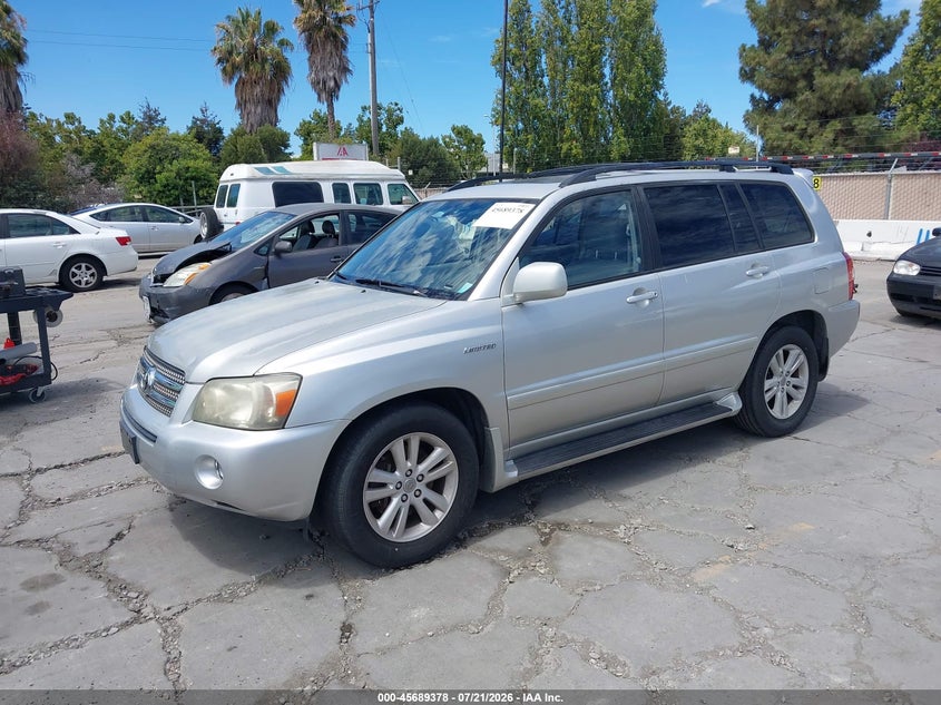 2006 Toyota Highlander hybrid VIN JTEDW21A860007690 IAAI salvage auction — NORMAL WEAR, App For Dup Clear (California), sold $525 on 2026-07-29 (photo 2)