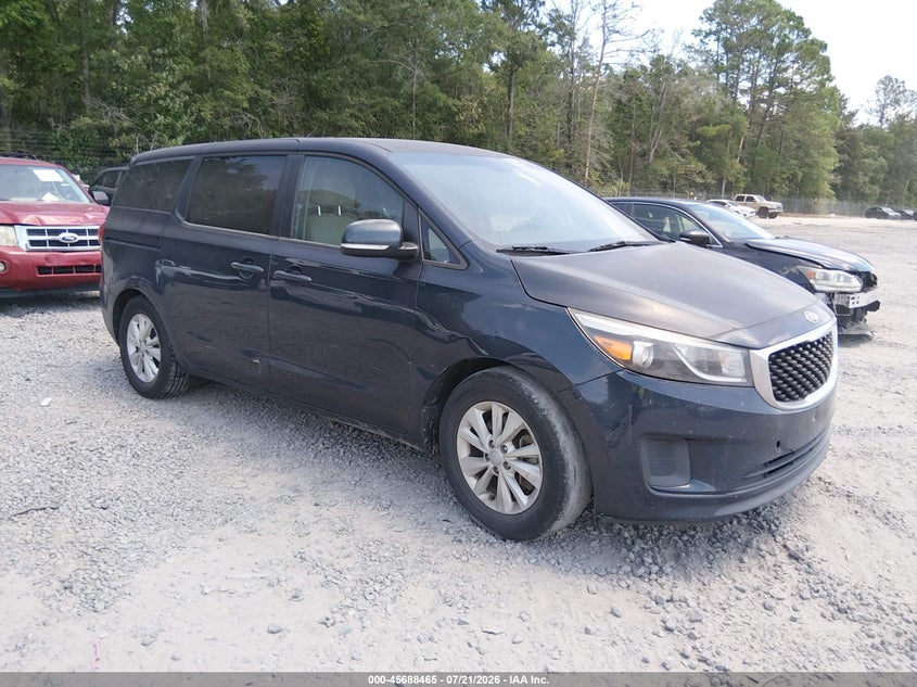 2017 Kia SEDONA VIN KNDMB5C13H6221713 IAAI salvage auction — NORMAL WEAR, Clear (South Carolina), sold $725 on 2026-07-28 (photo 1)
