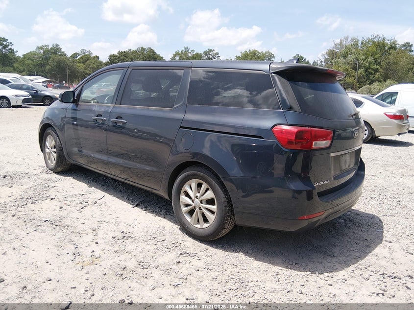 2017 Kia SEDONA VIN KNDMB5C13H6221713 IAAI salvage auction — NORMAL WEAR, Clear (South Carolina), sold $725 on 2026-07-28 (photo 3)
