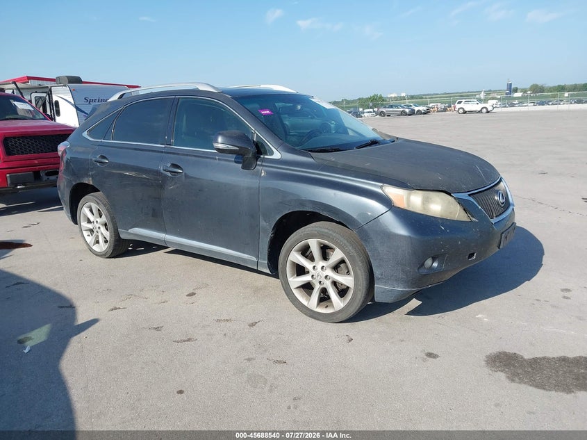 2010 Lexus Rx VIN 2T2BK1BAXAC028387 IAAI salvage auction — HAIL, Certificate Of Title (Nebraska), sold $3,350 on 2026-09-28 (photo 1)