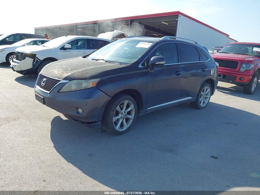 2010 Lexus Rx VIN 2T2BK1BAXAC028387 IAAI salvage auction — HAIL, Certificate Of Title (Nebraska), sold $3,350 on 2026-09-28 (photo 2)