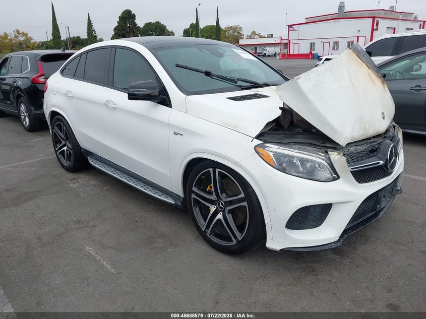 2019 Mercedes-benz Amg gle coupe VIN 4JGED6EB9KA141472 IAAI salvage auction — Burn Engine, Wait Title, sold $8,000 on 2026-08-22 (photo 1)