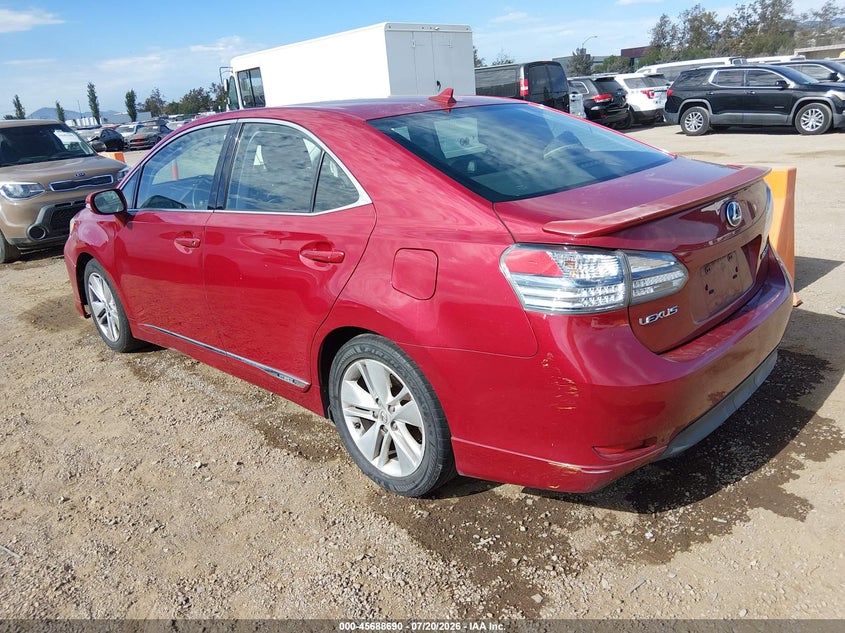 2010 Lexus Hs 250h VIN JTHBB1BA4A2027317 IAAI salvage auction — NORMAL WEAR, Clear - Dealer Only (California), sold $675 on 2026-07-29 (photo 3)