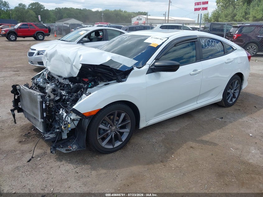 2021 Honda Civic VIN 19XFC1F39ME006885 IAAI salvage auction — FRONT END, Wait Title, sold $2,750 on 2026-09-27 (photo 2)