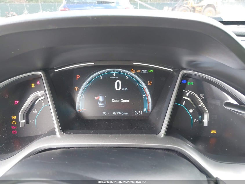 2021 Honda Civic VIN 19XFC1F39ME006885 IAAI salvage auction — FRONT END, Wait Title, sold $2,750 on 2026-09-27 (photo 7)