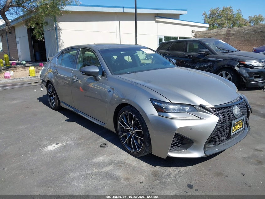 2017 Lexus Gs-f VIN JTHBP1BL3HA002167 IAAI salvage auction — FRONT & REAR, Wait Title, sold $18,900 on 2026-07-31 (photo 1)
