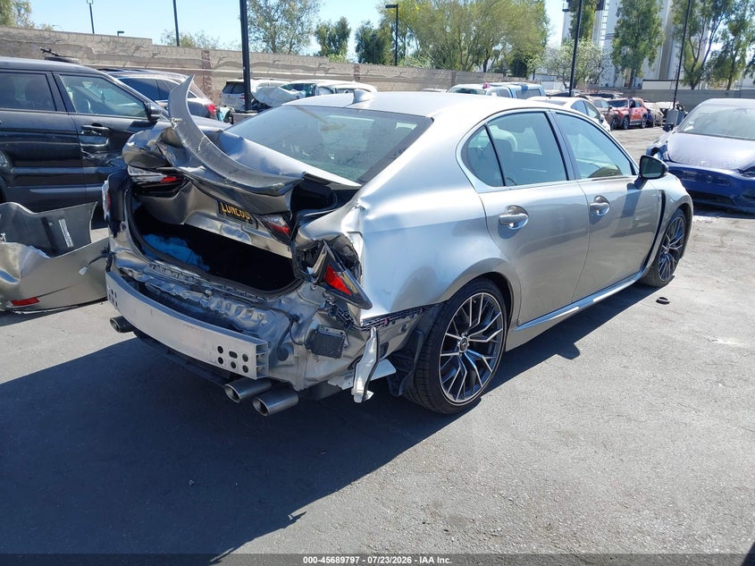 2017 Lexus Gs-f VIN JTHBP1BL3HA002167 IAAI salvage auction — FRONT & REAR, Wait Title, sold $18,900 on 2026-07-31 (photo 4)