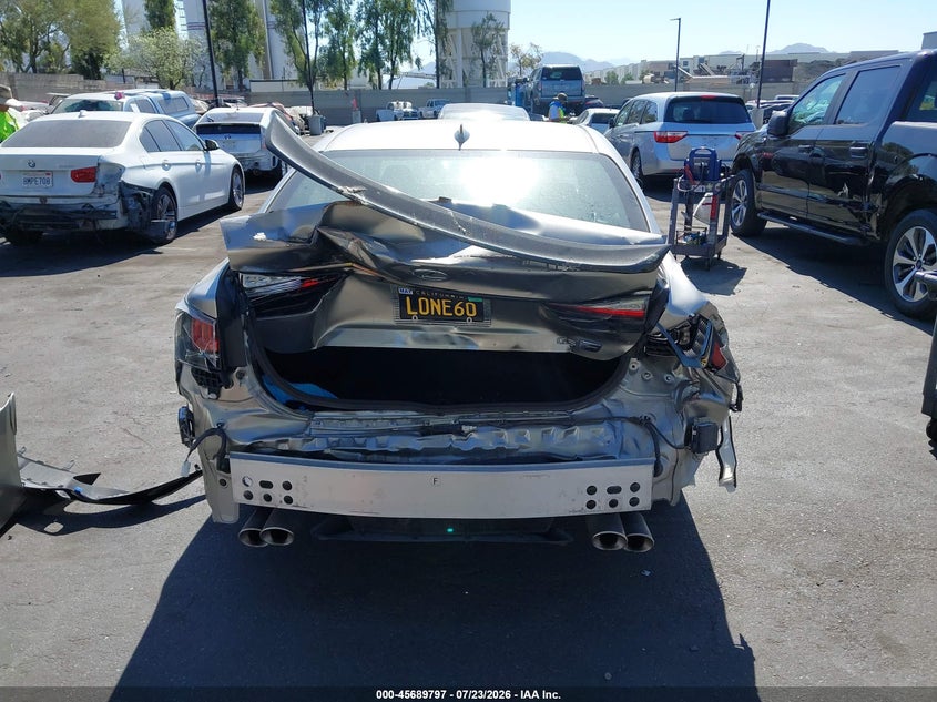 2017 Lexus Gs-f VIN JTHBP1BL3HA002167 IAAI salvage auction — FRONT & REAR, Wait Title, sold $18,900 on 2026-07-31 (photo 6)
