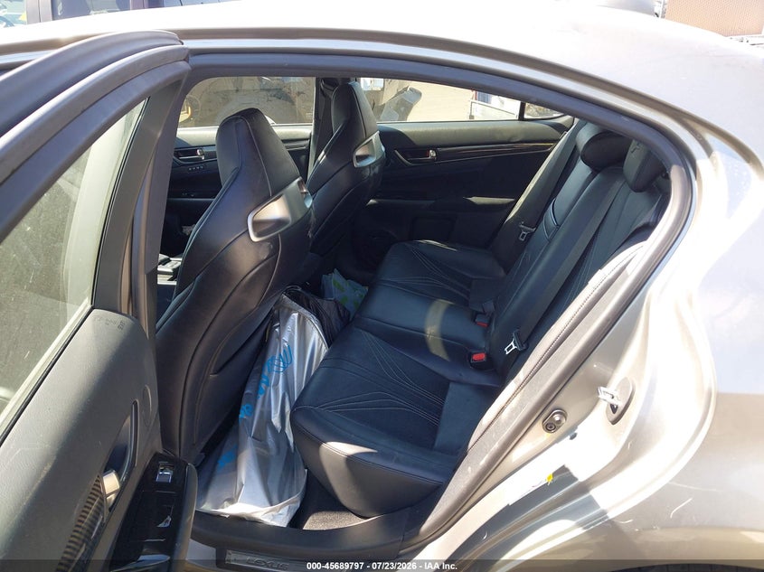 2017 Lexus Gs-f VIN JTHBP1BL3HA002167 IAAI salvage auction — FRONT & REAR, Wait Title, sold $18,900 on 2026-07-31 (photo 8)