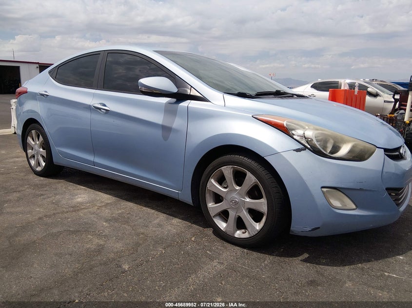 2012 Hyundai Elantra VIN KMHDH4AE2CU198584 IAAI salvage auction — NORMAL WEAR, Clear (California), sold $1,275 on 2026-07-31 (photo 1)