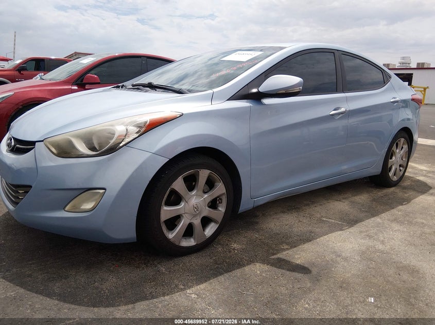 2012 Hyundai Elantra VIN KMHDH4AE2CU198584 IAAI salvage auction — NORMAL WEAR, Clear (California), sold $1,275 on 2026-07-31 (photo 2)