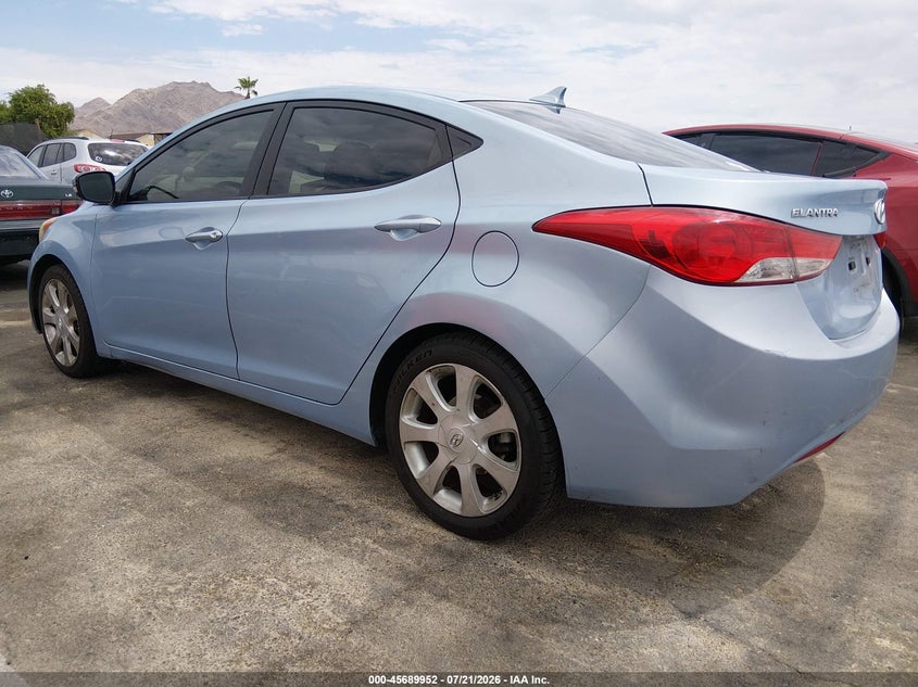 2012 Hyundai Elantra VIN KMHDH4AE2CU198584 IAAI salvage auction — NORMAL WEAR, Clear (California), sold $1,275 on 2026-07-31 (photo 3)