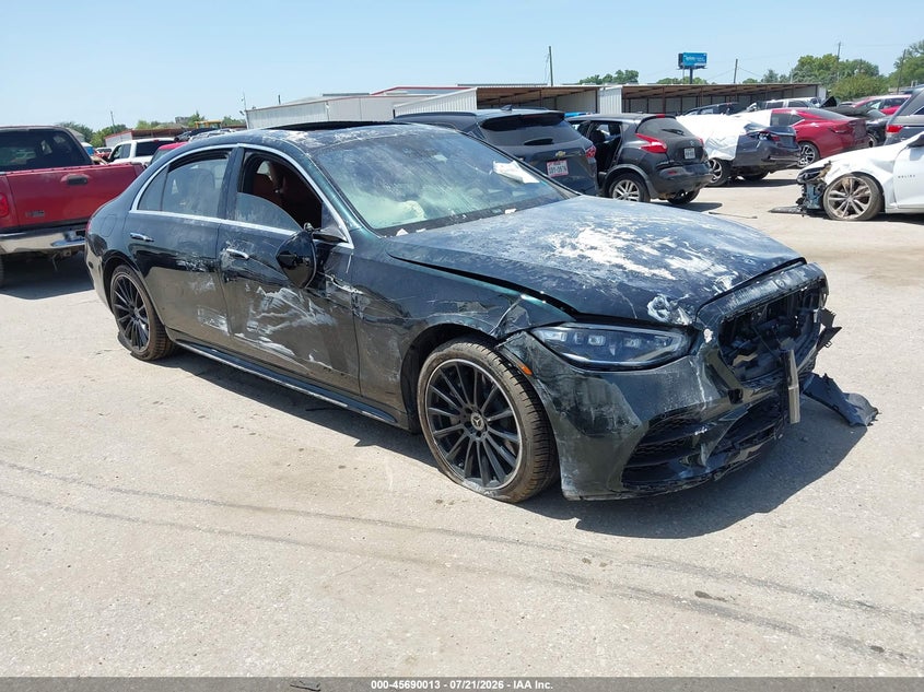 2022 Mercedes-Benz S-klasse VIN W1K6G7GBXNA129358 — IAAI salvage auction photo