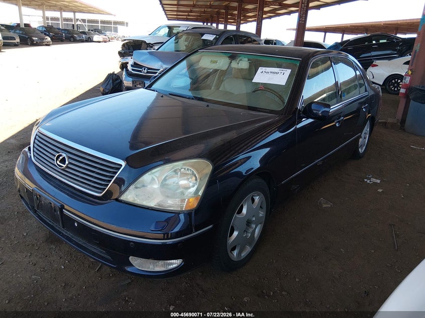 2003 Lexus Ls 430 VIN JTHBN30F030095193 IAAI salvage auction — SIDE, Salvage (Arizona), sold $800 on 2026-08-03 (photo 2)