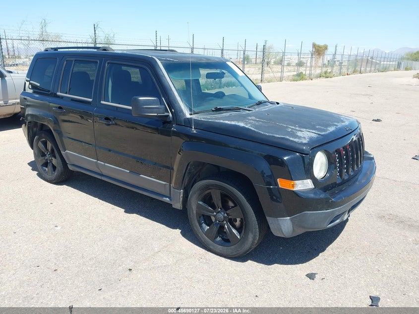 2014 Jeep Liberty (patriot) VIN 1C4NJPBA1ED848907 IAAI salvage auction — REAR END, Salvage Title, sold $1,050 on 2026-07-31 (photo 1)