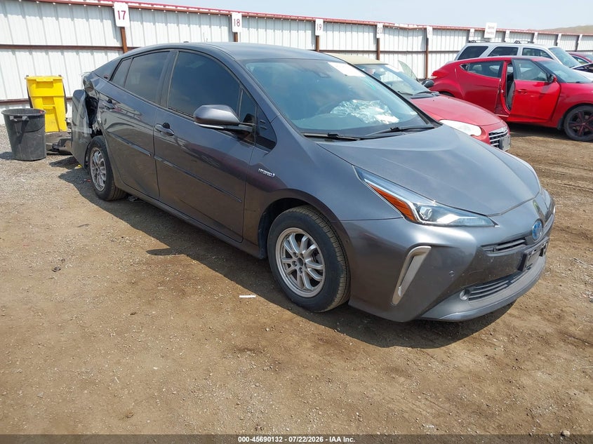 2019 Toyota Prius VIN JTDL9RFU1K3001032 IAAI salvage auction — REAR END, Bill Of Sale (Washington), sold $4,150 on 2026-07-31 (photo 1)