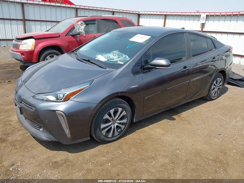 2019 Toyota Prius VIN JTDL9RFU1K3001032 IAAI salvage auction — REAR END, Bill Of Sale (Washington), sold $4,150 on 2026-07-31 (photo 2)