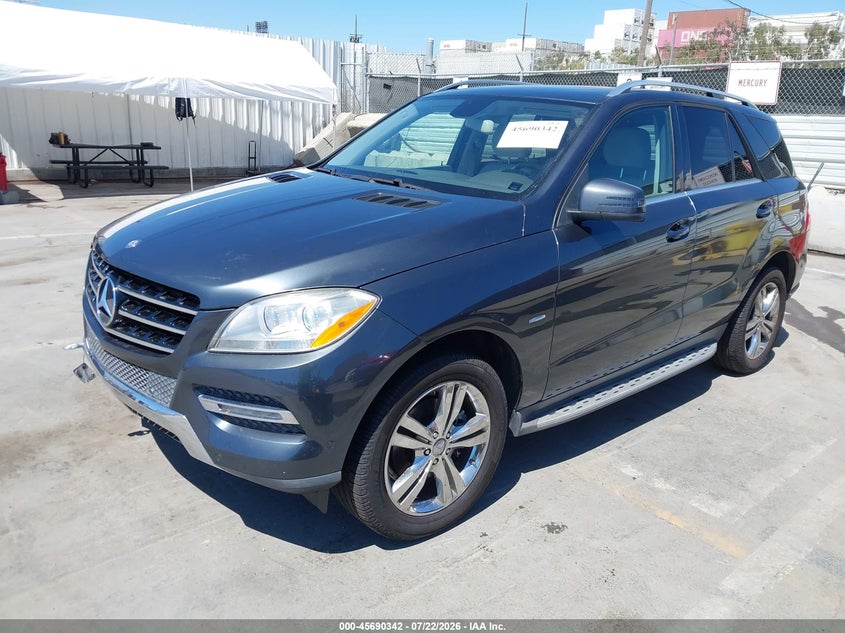 2012 Mercedes-benz M-klasse VIN 4JGDA2EB4CA017883 IAAI salvage auction — NO DAMAGE, Salvage (California), sold $3,650 on 2026-08-24 (photo 2)
