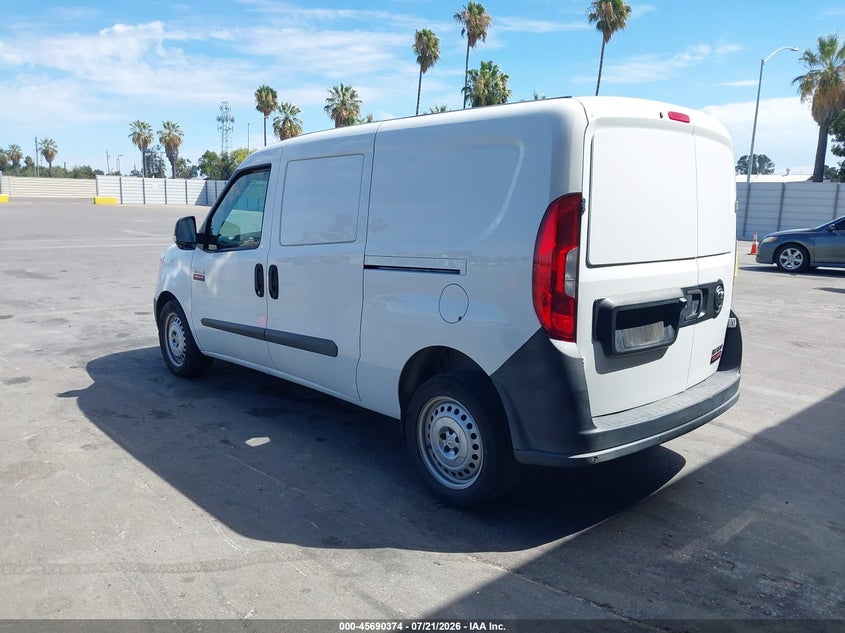 2019 Ram Promaster city VIN ZFBHRFABXK6M17883 IAAI salvage auction — RIGHT FRONT, Clear - Dealer Only (California), sold $25 on 2026-07-28 (photo 3)