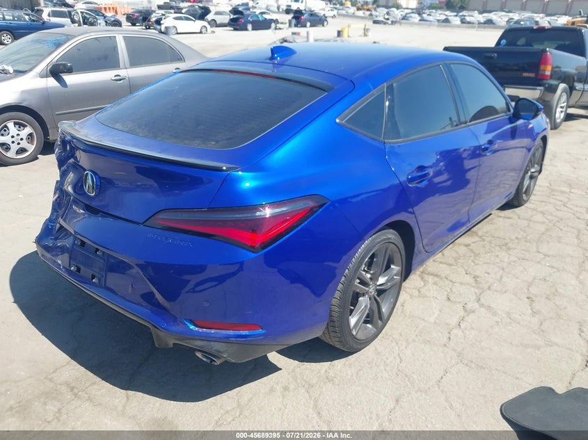 2025 Acura Integra VIN 19UDE4H61SA013938 IAAI salvage auction — REAR END, Wait Title, sold $13,250 on 2026-09-03 (photo 4)