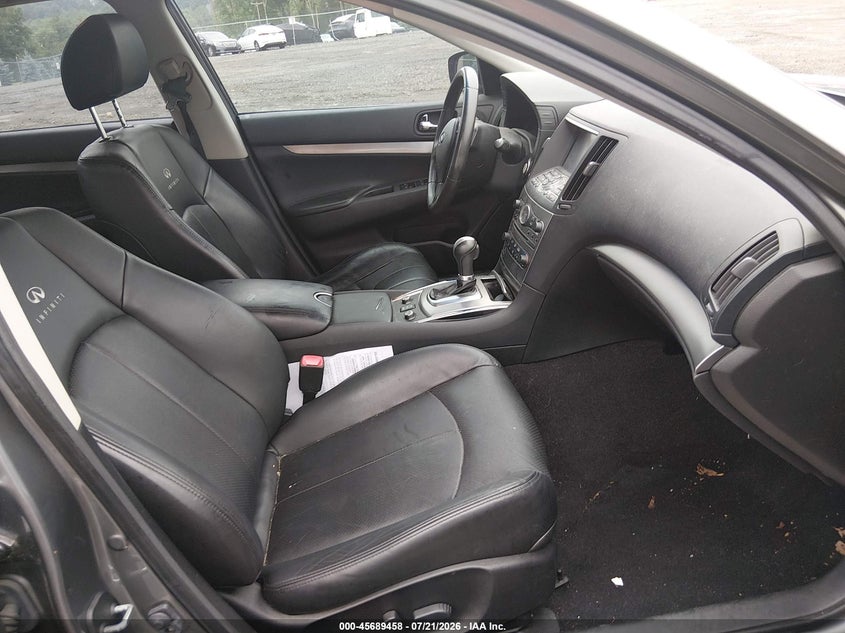 2013 Infiniti G VIN JN1CV6AR3DM769785 IAAI salvage auction — NORMAL WEAR, Clear (New Jersey), sold $2,650 on 2026-08-01 (photo 5)