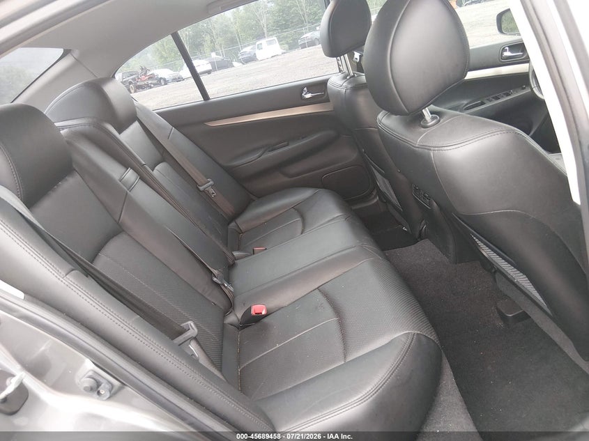 2013 Infiniti G VIN JN1CV6AR3DM769785 IAAI salvage auction — NORMAL WEAR, Clear (New Jersey), sold $2,650 on 2026-08-01 (photo 8)