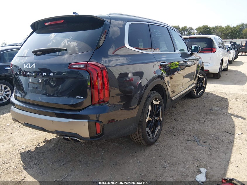 2025 Kia Telluride VIN 5XYP6DGCXSG683097 IAAI salvage auction — LEFT REAR, Salvage Title, sold $25 on 2026-07-28 (photo 4)