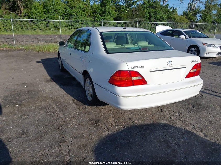 2001 Lexus Ls 430 VIN JTHBN30F310043926 IAAI salvage auction — NORMAL WEAR, Clear (Florida), sold $300 on 2026-07-28 (photo 3)
