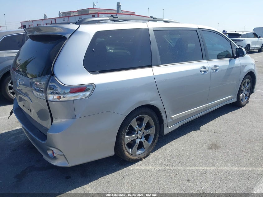 2012 Toyota Sienna VIN 5TDXK3DC9CS236324 IAAI salvage auction — LEFT REAR, Wait Title, sold $3,600 on 2026-08-01 (photo 4)