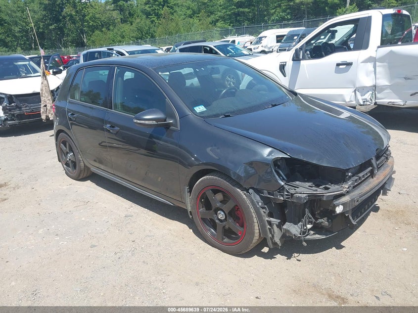 2012 Volkswagen Gti VIN WVWHD7AJ6CW213110 IAAI salvage auction — FRONT END, Salvage Title, sold $1,050 on 2026-08-03 (photo 1)