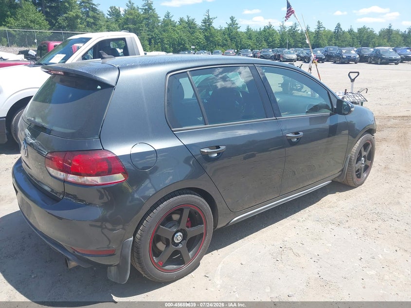2012 Volkswagen Gti VIN WVWHD7AJ6CW213110 IAAI salvage auction — FRONT END, Salvage Title, sold $1,050 on 2026-08-03 (photo 4)