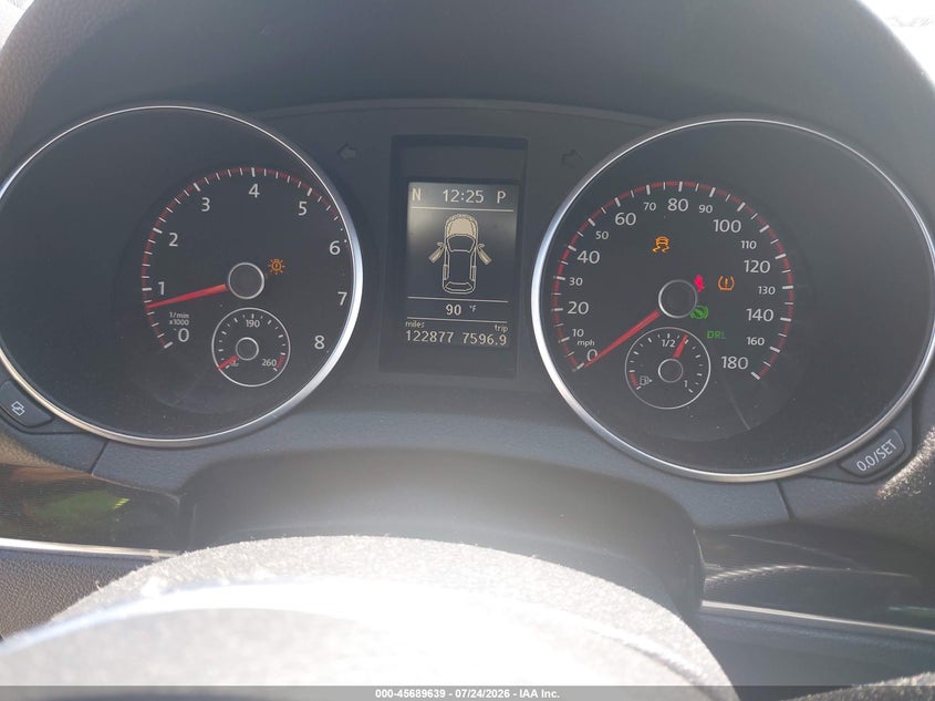 2012 Volkswagen Gti VIN WVWHD7AJ6CW213110 IAAI salvage auction — FRONT END, Salvage Title, sold $1,050 on 2026-08-03 (photo 7)