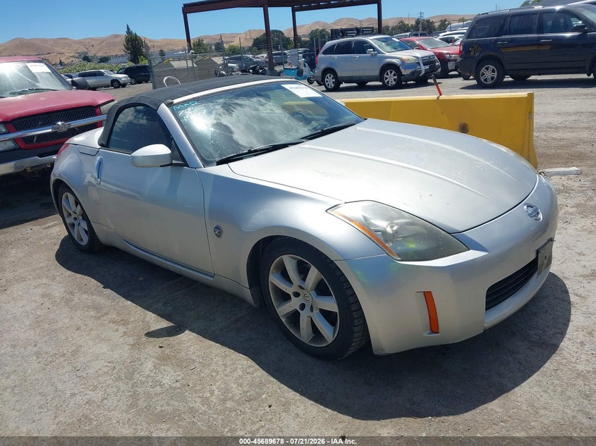 2004 Nissan 350z VIN JN1AZ36D74T102070 IAAI salvage auction — NORMAL WEAR, Clear - Dealer Only (California), sold $25 on 2026-07-30 (photo 1)