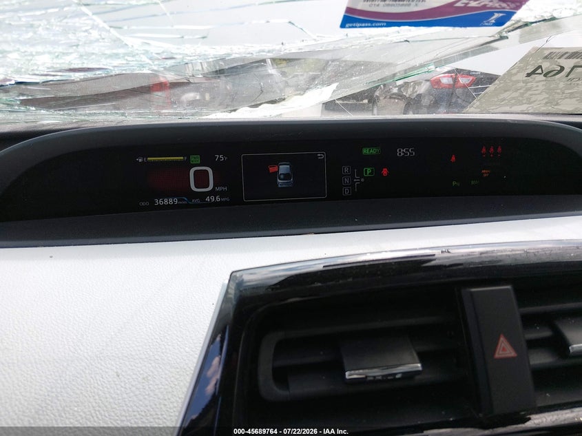 2017 Toyota Prius VIN JTDKARFU1H3539922 IAAI salvage auction — NORMAL WEAR, Clear (Indiana), sold $4,450 on 2026-07-28 (photo 7)
