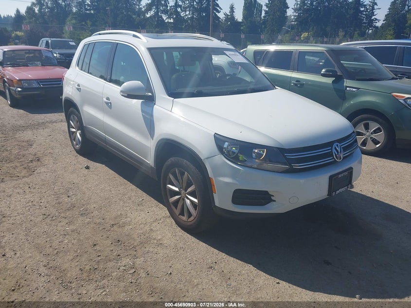 2017 Volkswagen Tiguan VIN WVGSV7AX8HW503813 IAAI salvage auction — NORMAL WEAR, Clear (Washington), sold $1,500 on 2026-08-05 (photo 1)