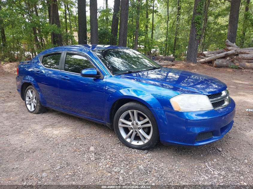 2012 Dodge Avenger VIN 1C3CDZCB0CN200651 IAAI salvage auction — RIGHT SIDE, Salvage Title, sold $375 on 2026-08-26 (photo 1)