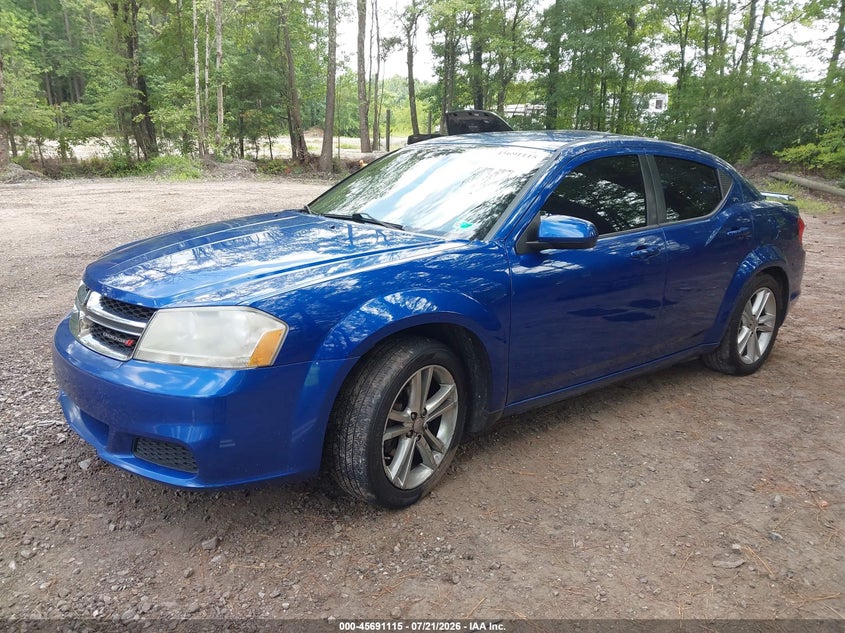 2012 Dodge Avenger VIN 1C3CDZCB0CN200651 IAAI salvage auction — RIGHT SIDE, Salvage Title, sold $375 on 2026-08-26 (photo 2)