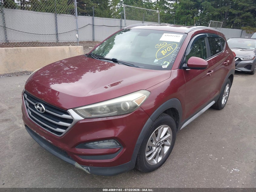 2018 Hyundai Tucson VIN KM8J33A42JU618814 IAAI salvage auction — NORMAL WEAR, Clear (New York), sold $1,550 on 2026-07-28 (photo 2)