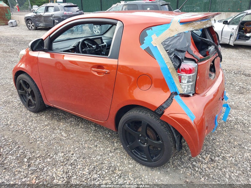 2014 Scion Iq VIN JTNJJXB00EJ026926 IAAI salvage auction — FRONT & REAR, Salvage Title, sold $1,100 on 2026-07-31 (photo 3)