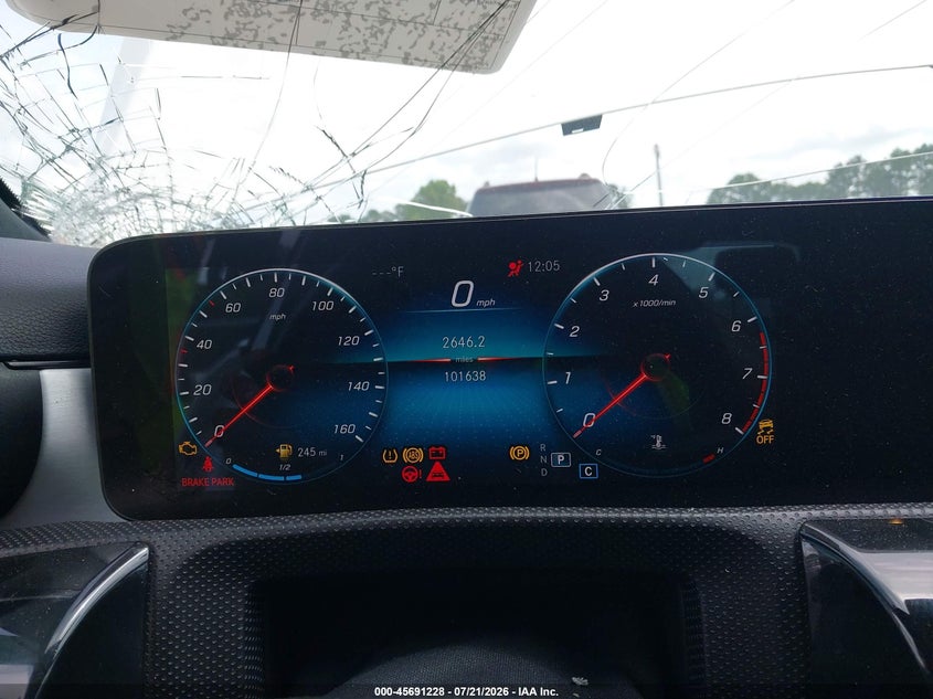 2019 Mercedes-benz A-klasse VIN WDD3G4FB9KW032444 IAAI salvage auction — FRONT & REAR, Clear (Georgia), sold $3,000 on 2026-08-05 (photo 7)