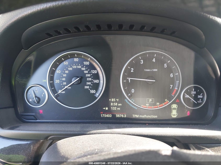 2014 BMW 5er VIN WBA5A7C53ED613908 IAAI salvage auction — LEFT SIDE, Rebuildable (Florida), sold $1,100 on 2026-08-17 (photo 7)