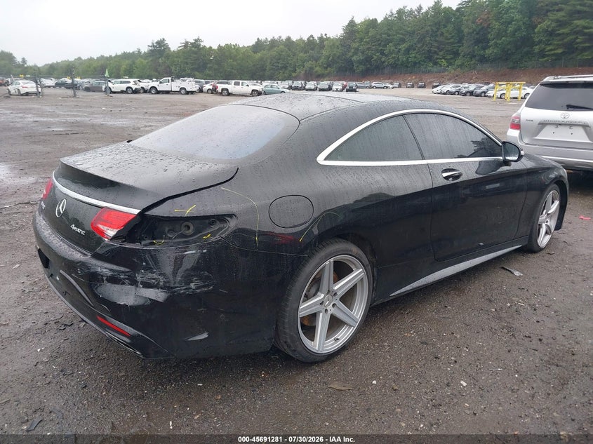 2015 Mercedes-benz S class VIN WDDXJ8FBXFA007601 IAAI salvage auction — REAR END, Clear (Massachusetts), sold $15,600 on 2026-08-07 (photo 4)
