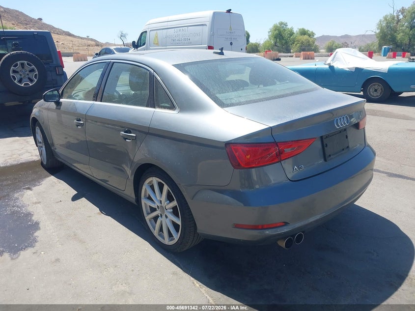2015 Audi A3 VIN WAUACGFF2F1107583 IAAI salvage auction — NORMAL WEAR, Clear - Dealer Only (California), sold $725 on 2026-07-28 (photo 3)
